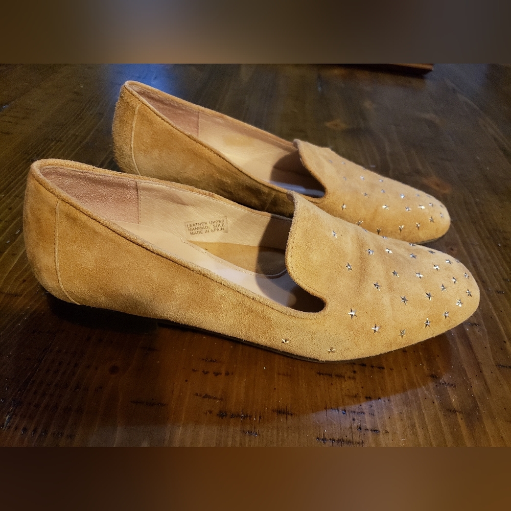 Patricia Green suede tan loafer women size 7